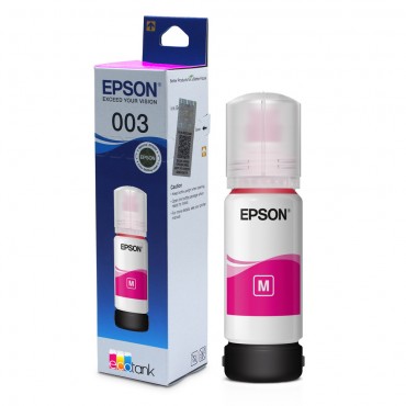 Epson Ink Cart 003 C13T00V398 Magenta | Compatible Printer Models: Epson L3250/ L3260/ L5290/ L3210/ L3256/ L3150/ L3215/ L3216/ L5190/ L3200/ L3251/ L3252/ L3110/ L3151/ L3152/ L3156/ L3116/ L3115/ L3101/ L3100/ L3255/ L3211/ L3212/ L1110/ L1250