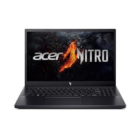 Laptop Acer NITRO V15 ANV15-41 (NH.QPFSI.006) Gaming Laptop | AMD Ryzen 5 6600H Processor, 16GB DDR5 RAM, 512GB PCIe NVMe SSD, Windows 11 Home, 15.6 Inch (39.62cms) 165 Hz Full HD IPS Display, NVIDIA